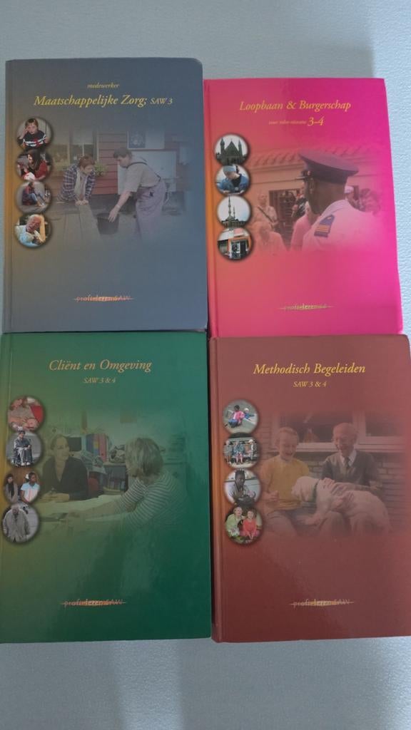 Boeken opleiding MMZ (Maatschappelijke Zorg) SAW 3 & 4, Boeken, Ophalen of Verzenden, Beta, Gelezen, MBO