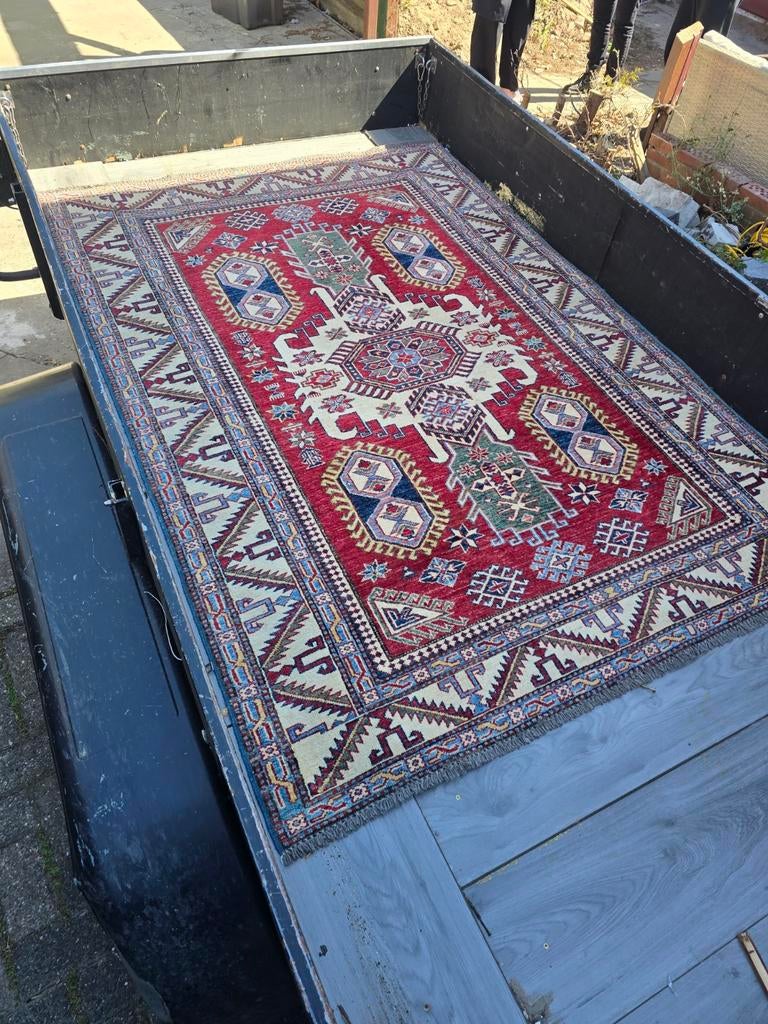 Handgemaakt Perzisch Vloerkleed - 210x150cm, Huis en Inrichting, Stoffering | Tapijten en Kleden, Gebruikt, 100 tot 150 cm, Onbekend