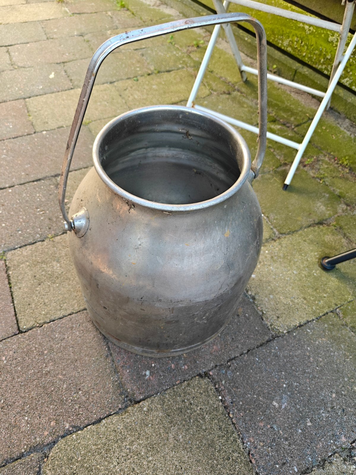 Vintage rvs  melkbus met handvat!, Ophalen of Verzenden
