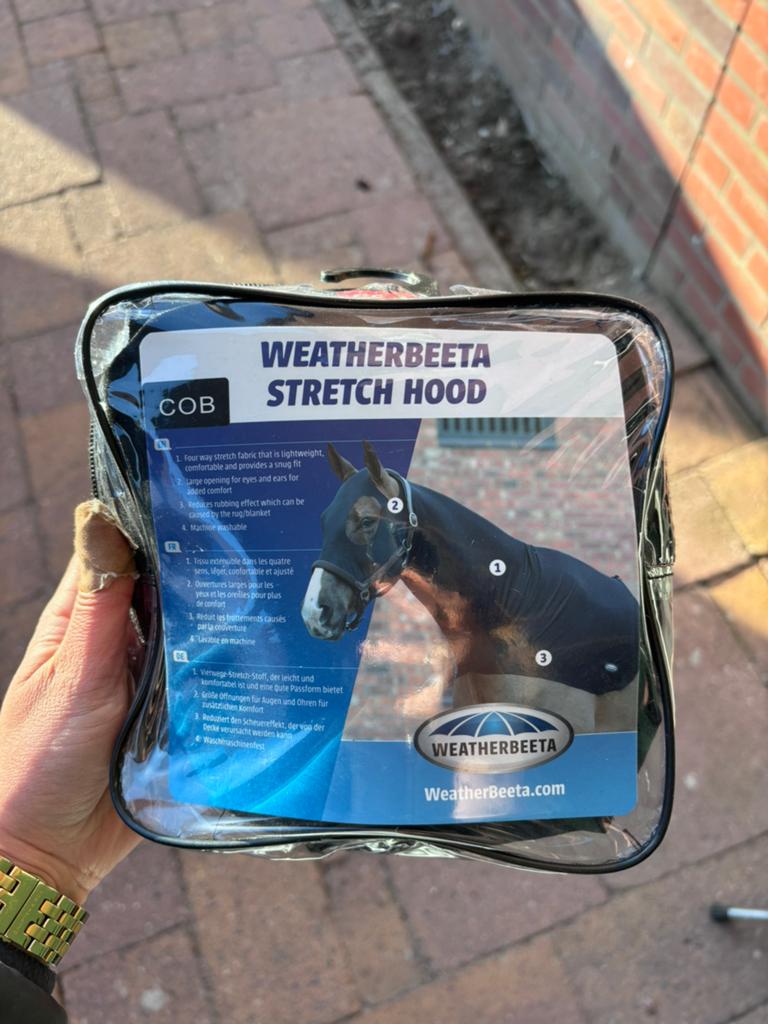 Paard weatherbeeta stretch hood cob, Ophalen of Verzenden, Zo goed als nieuw