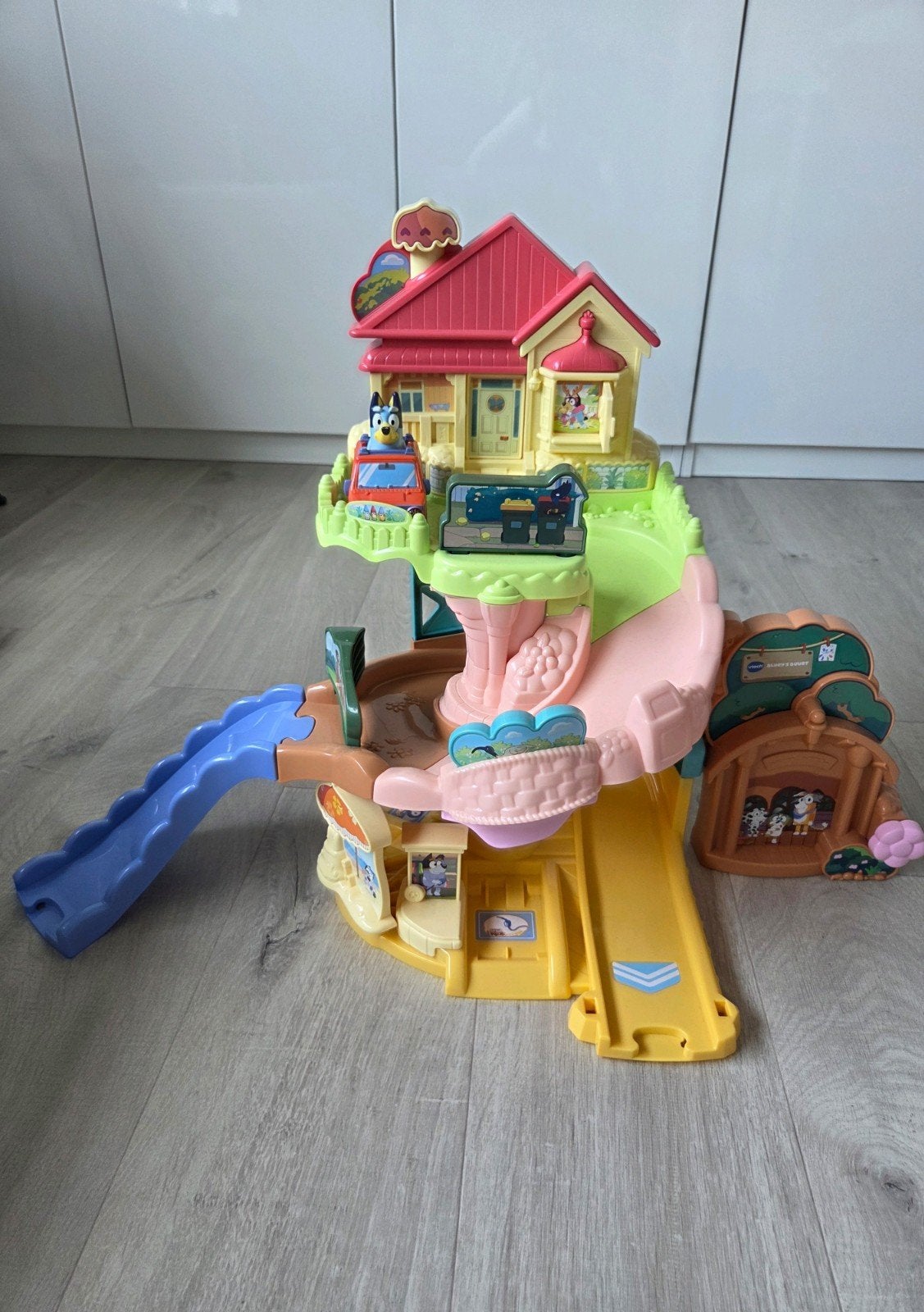 Vtech Bluey speelset toet toet auto's, Ophalen, Zo goed als nieuw, 2 tot 4 jaar
