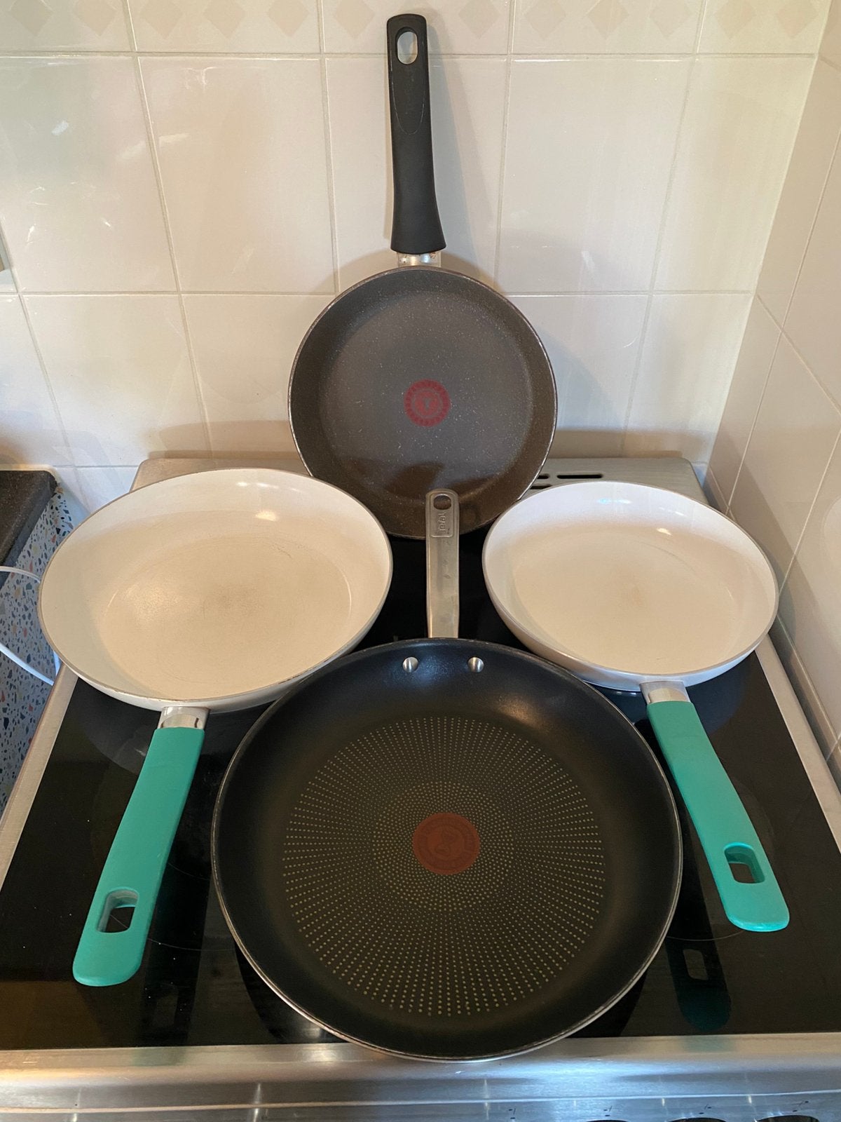 Keuken pannen, Ophalen of Verzenden, Zo goed als nieuw, Rvs, Pannenset