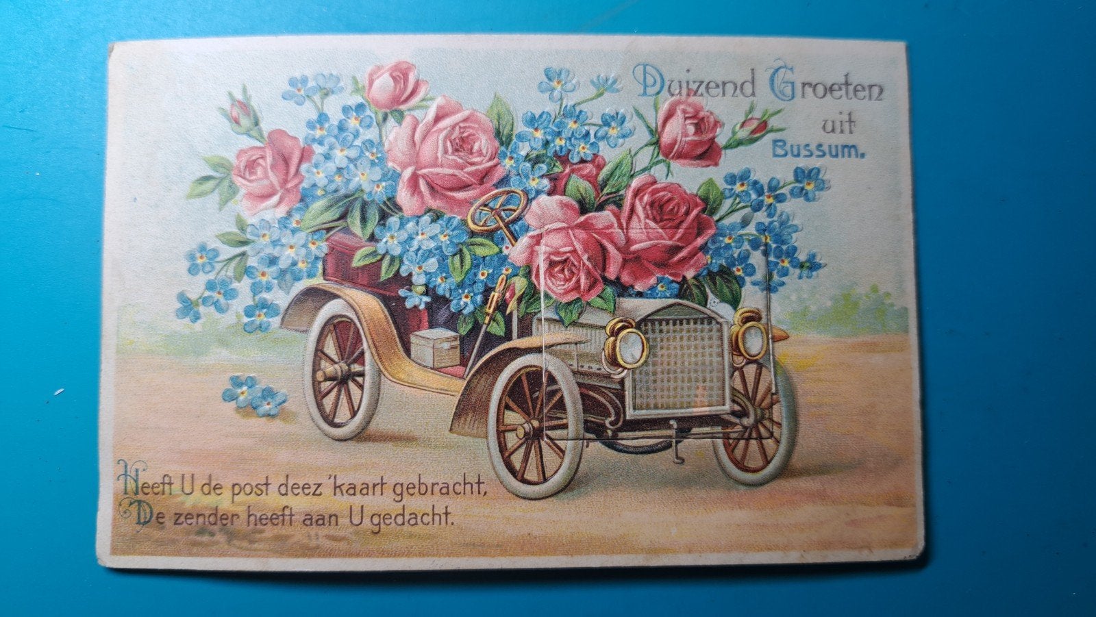 Bussum leporello groeten 1913, Ophalen of Verzenden, Voor 1920, Gelopen, Noord-Holland