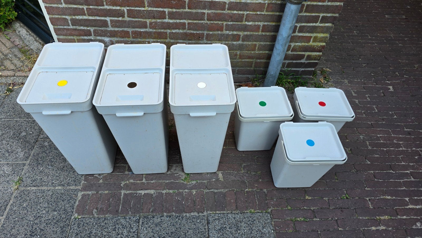 IKEA Hallbar vuilnisemmers - 3 grote, 3 kleine, 40 liter of meer, Ophalen, Gebruikt, Kunststof