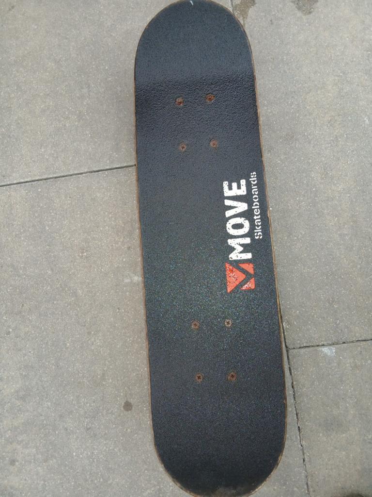 Skateboard met coole print - werkt goed, Ophalen of Verzenden, Gebruikt, Skateboard