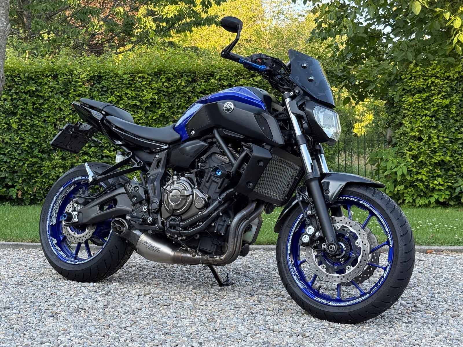 YAMAHA MT-07 Akrapovic Puig TomTom Icon Blue 2018 30.000 km, 700 cc, 2 cilinders, Gebruikt, Particulier