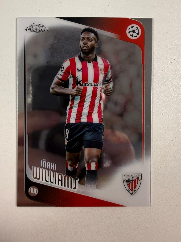 20 Inaki Williams Topps Chrome 2025-26, Verzamelen, Ophalen of Verzenden, Nieuw, Buitenlandse clubs, Poster, Plaatje of Sticker