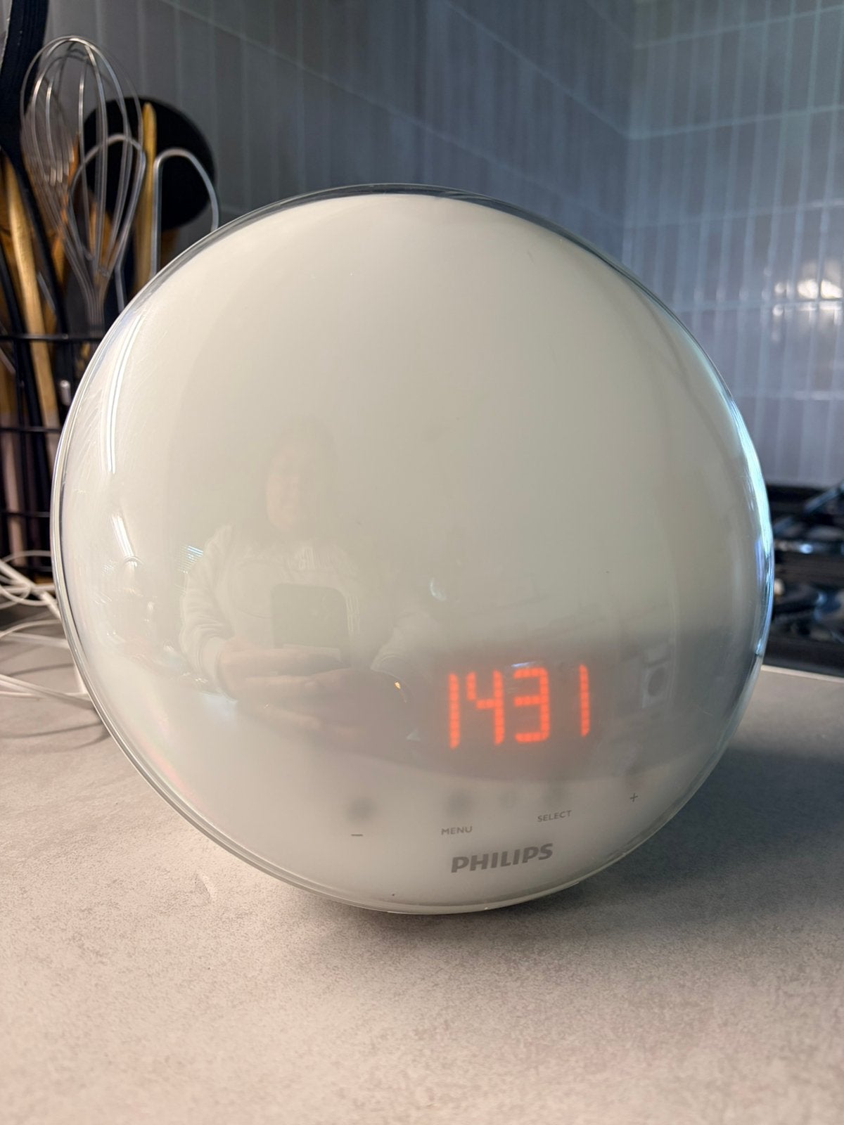 Philips wake-up light HF3520, Ophalen of Verzenden, Zo goed als nieuw, Digitaal