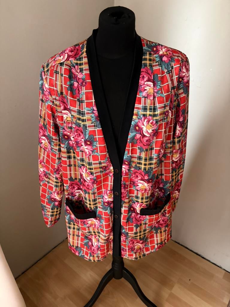 Yessica tof vintage jasje /blazer mt 44, Kleding | Dames, Jasjes, Kostuums en Pakken, Ophalen of Verzenden, Zo goed als nieuw