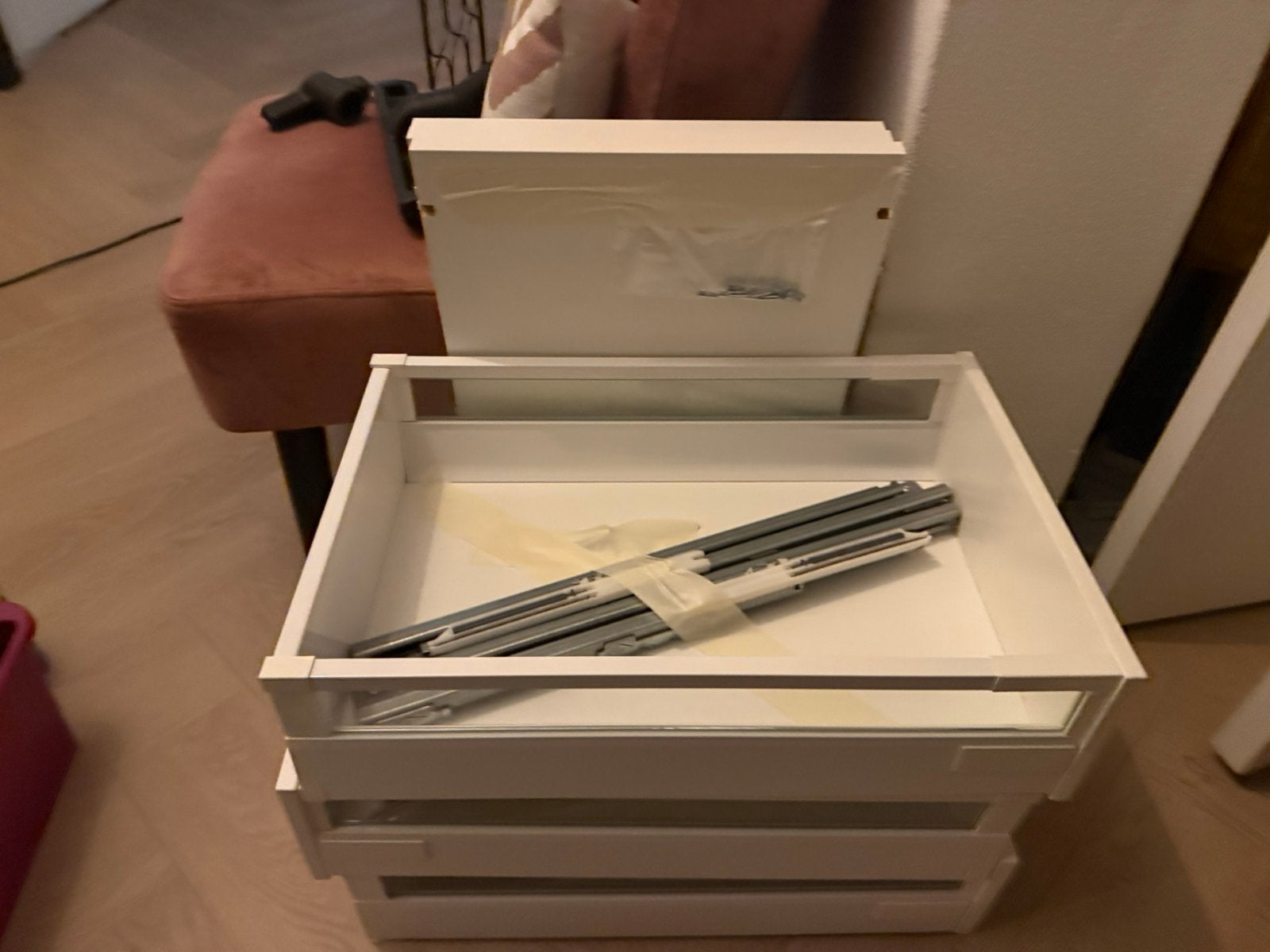 Ikea keuken laden, Ophalen, Minder dan 50 cm, Gebruikt, Wit