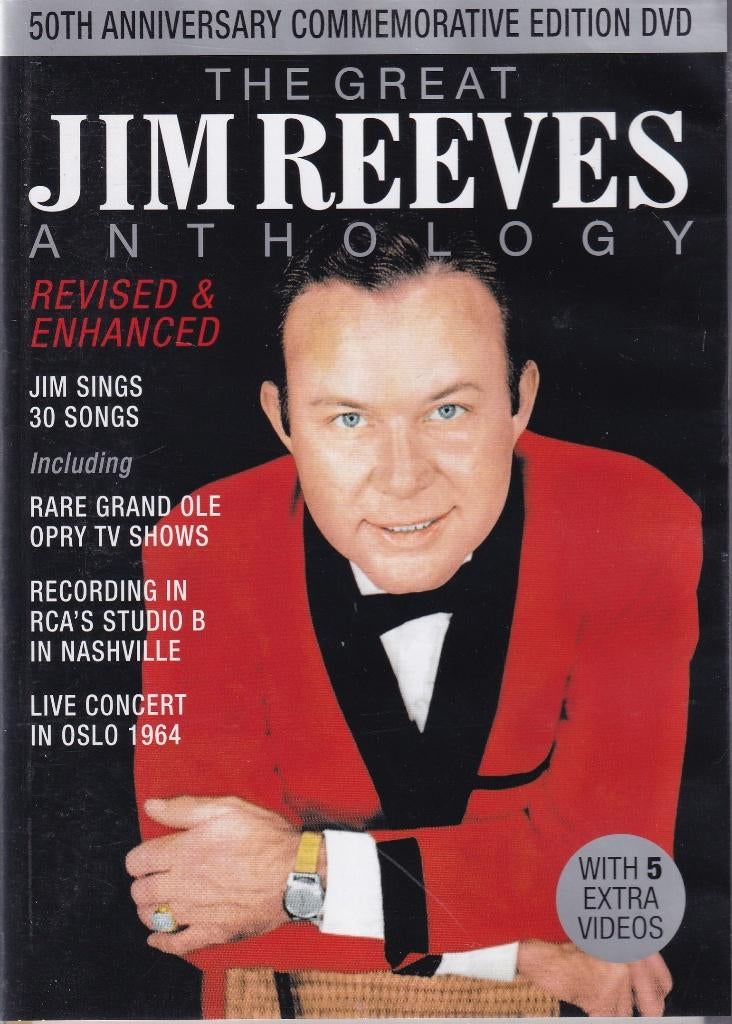 Te koop dvd JIM REEVES THE GREAT ANTHOLOGY (LIVE CONCERT, Alle leeftijden, Ophalen of Verzenden, Nieuw in verpakking, Muziek en Concerten