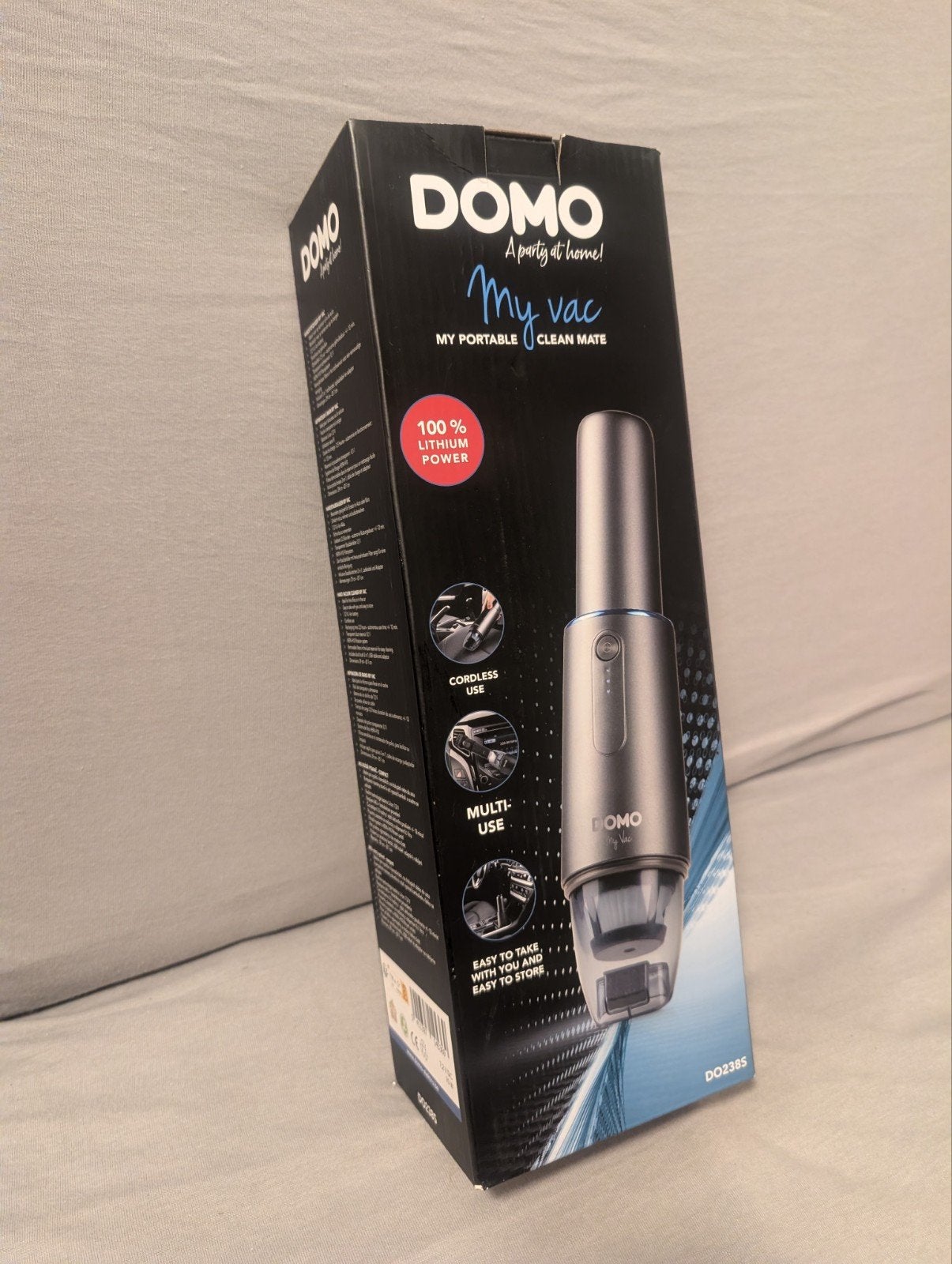 Domo My Vac DO238S Handstofzuiger - Zo goed als nieuw, Ophalen, Overige merken, Kruimeldief, Draadloos