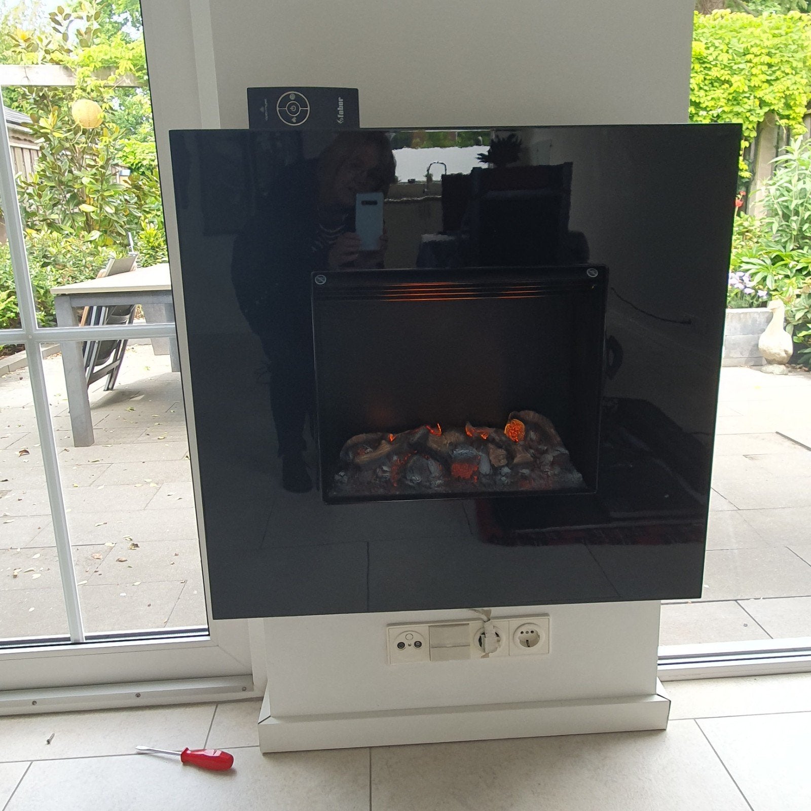 elektrische kachel., Ophalen, Vrijstaande haard, Elektrische haard