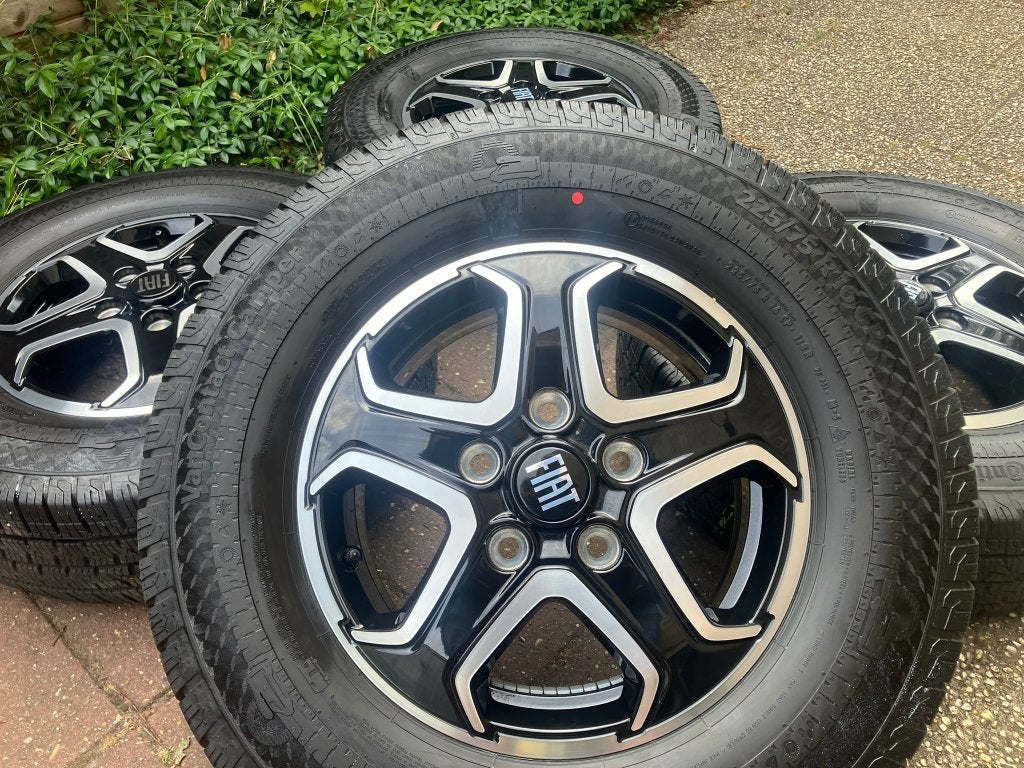 ✅Nieuwe 2026 Ducato 5x130 velgen allseason banden camper, Ophalen, Bestelwagen, 16 inch, Banden en Velgen