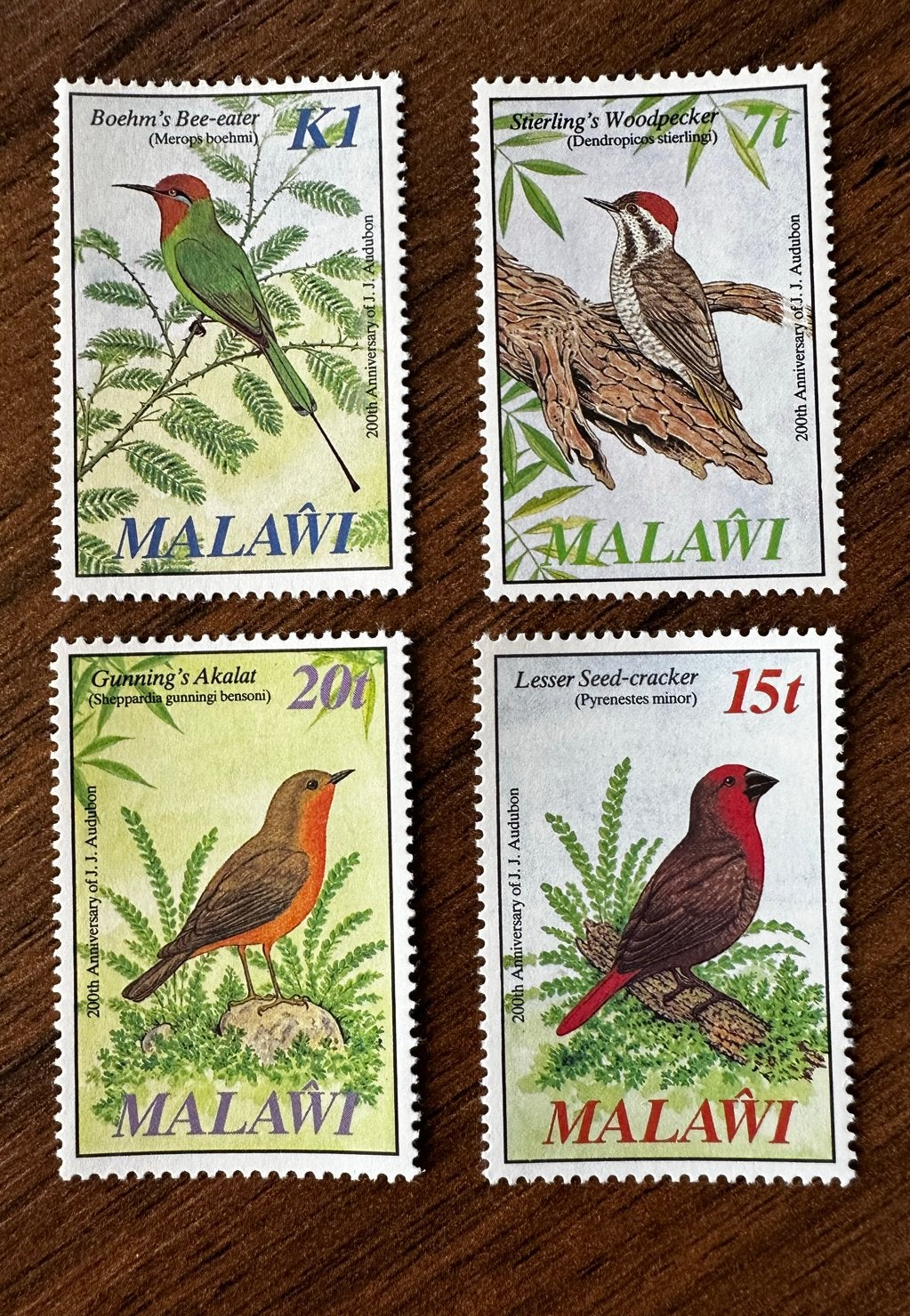 Malawi 1985 Vogels Postfris - 200th Anniversary J.J. Audubon, Ophalen of Verzenden, Postfris
