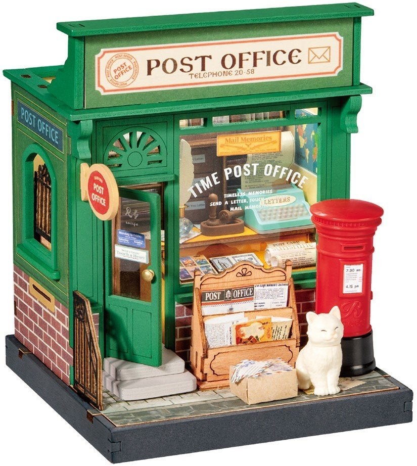 Robotime Century Post Office, Ophalen of Verzenden, Nieuw