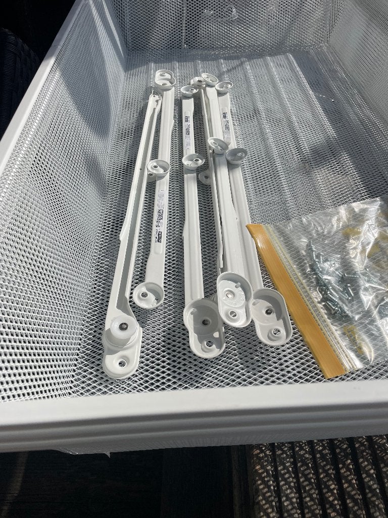 IKEA komplement draadmand met rails 3 stuks, Ophalen, 50 tot 75 cm, 50 tot 100 cm, Minder dan 100 cm