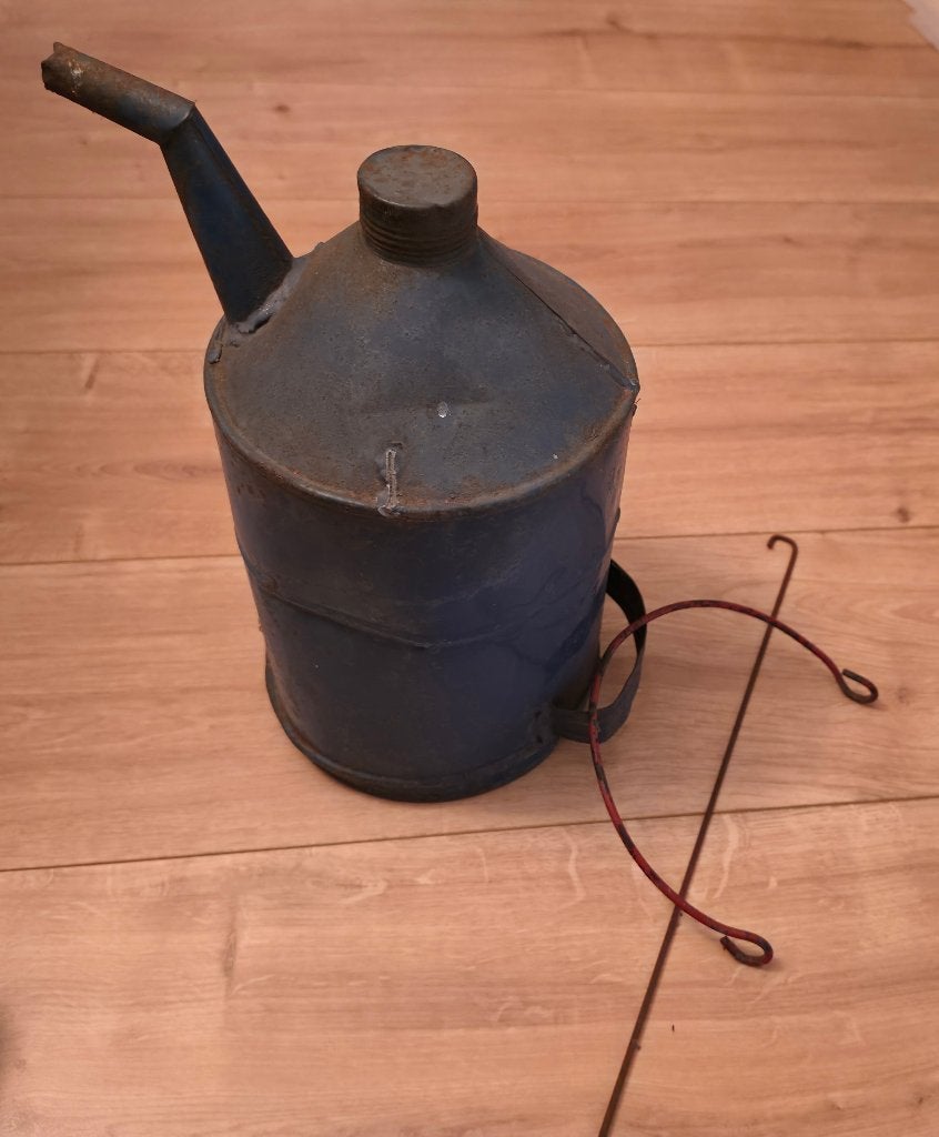 petroleum blik, Ophalen of Verzenden, Gebruikt, Overige, Overige merken