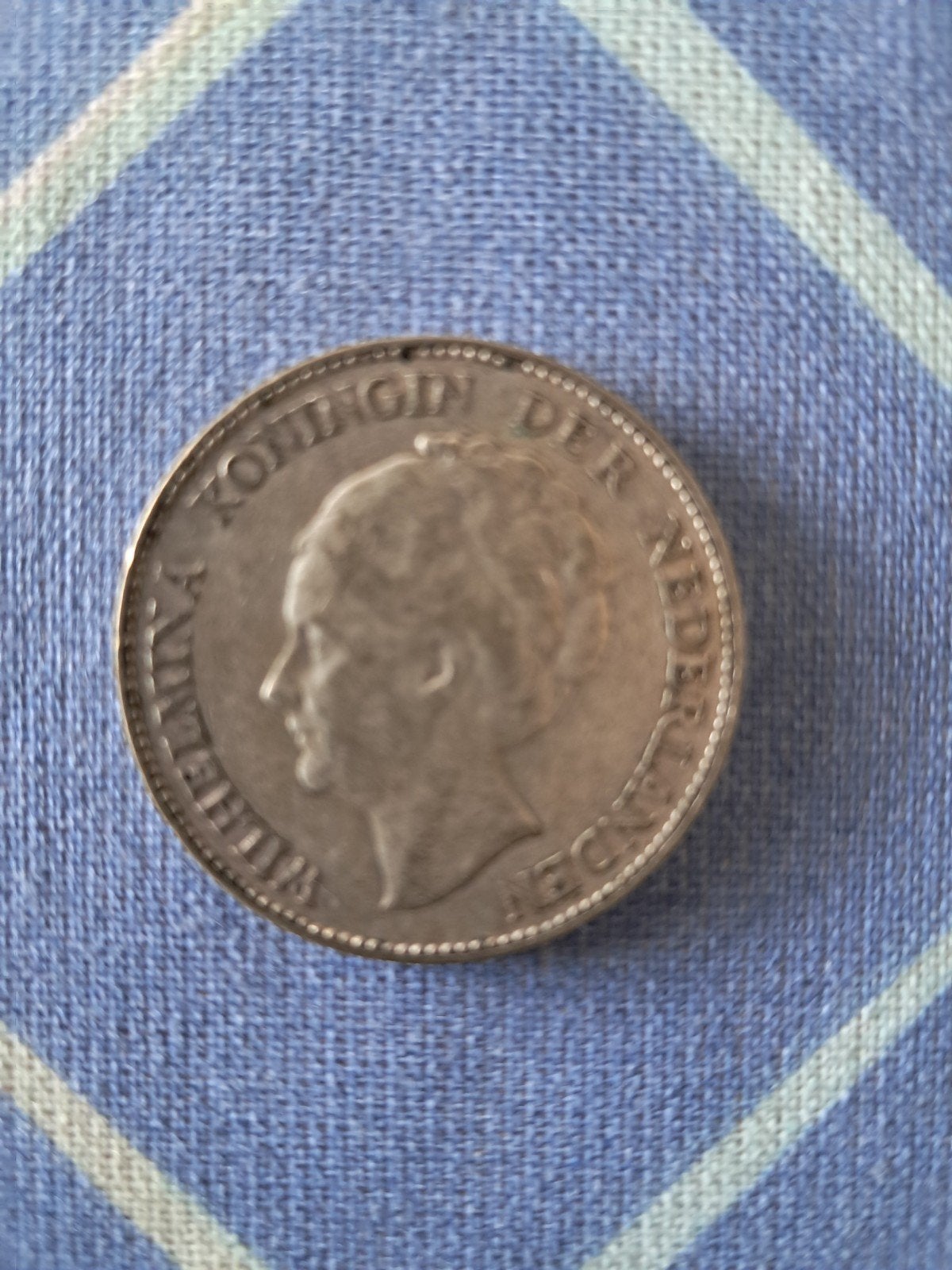 Zilveren 1 gulden munt Wilhelmina 1924, Ophalen of Verzenden, Koningin Wilhelmina, 1 gulden