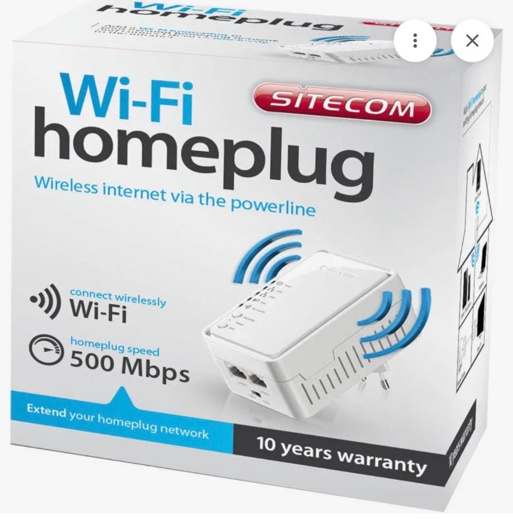 Sitecom LN-555 Wi-Fi Homeplug 500 Mbps met kabel, Ophalen of Verzenden, Nieuw, Sitecom