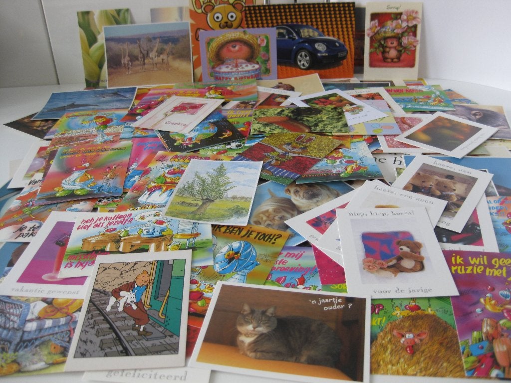 Ansichtkaarten / Postkaarten 150 stuks assorti Nieuw, Ophalen of Verzenden, 1980 tot heden, Ongelopen, Overige thema's