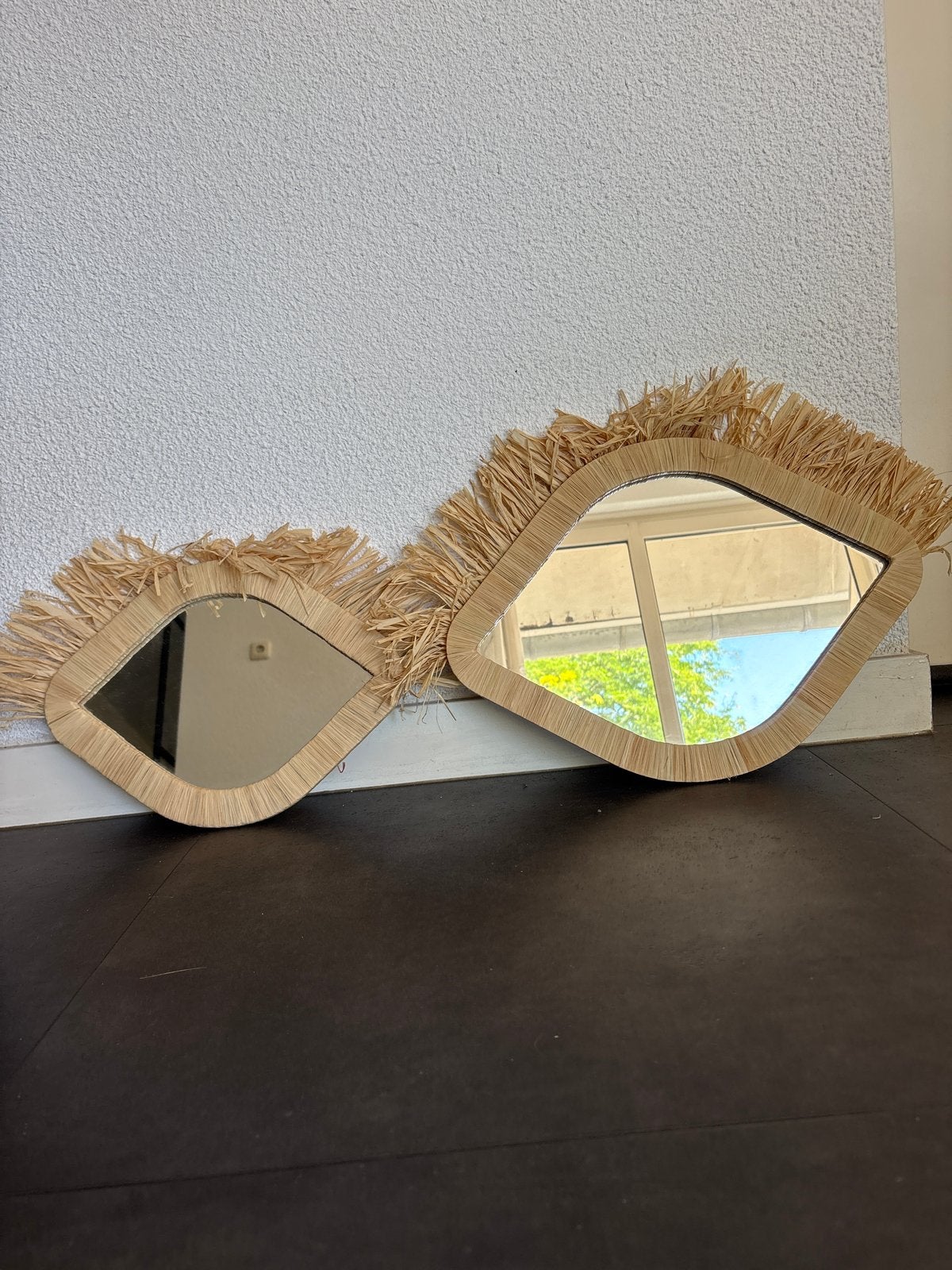 Nieuwe spiegels in Ibiza stijl - Klein en Groot formaat, Huis en Inrichting, Ophalen, Minder dan 50 cm, Nieuw, Minder dan 100 cm