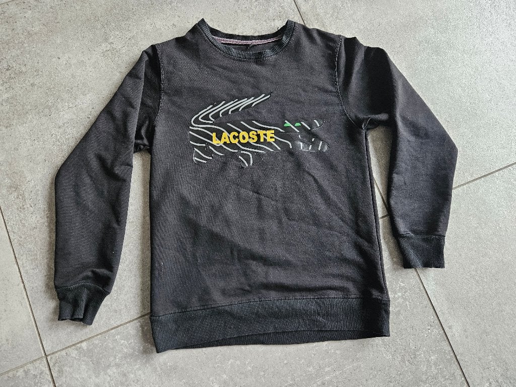 Lacoste trui met ronde hals Maat 164, Trui of Vest, Ophalen of Verzenden, Zo goed als nieuw, Lacoste