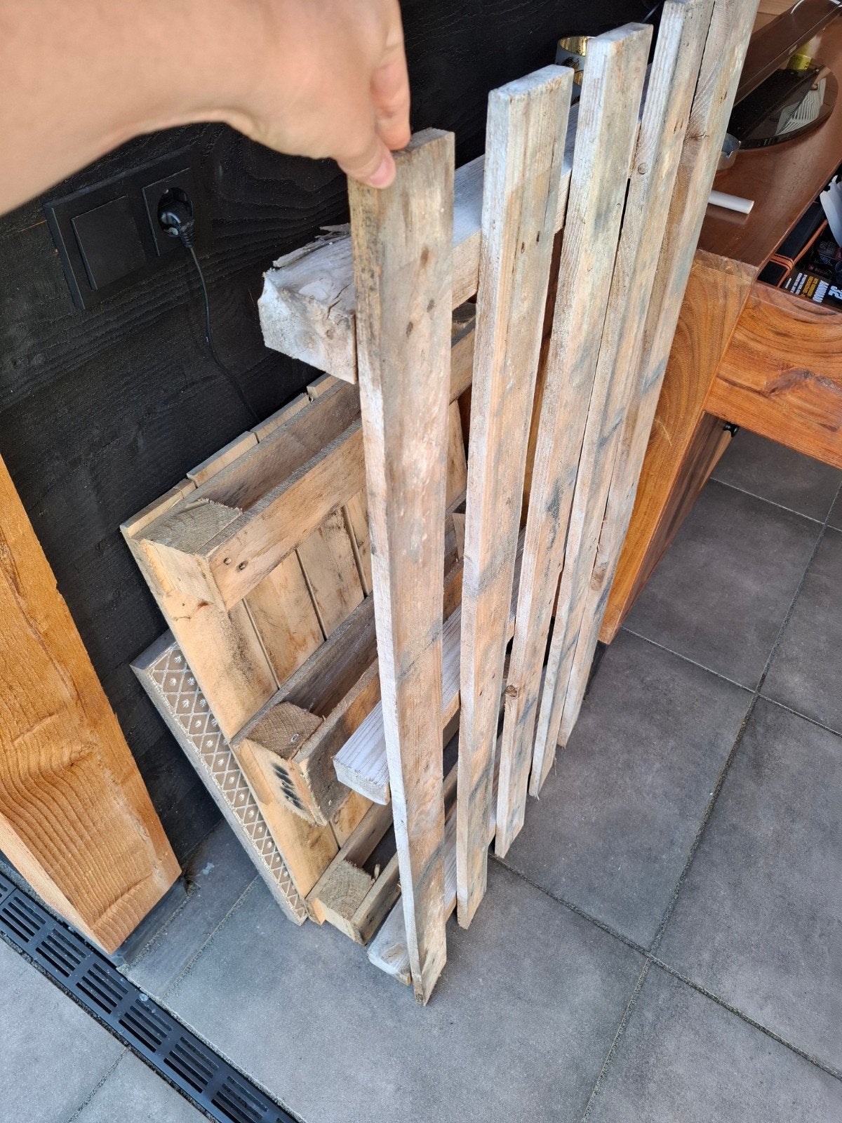 2 kleine pallets, Ophalen, Minder dan 25 mm, Pallet, Minder dan 200 cm