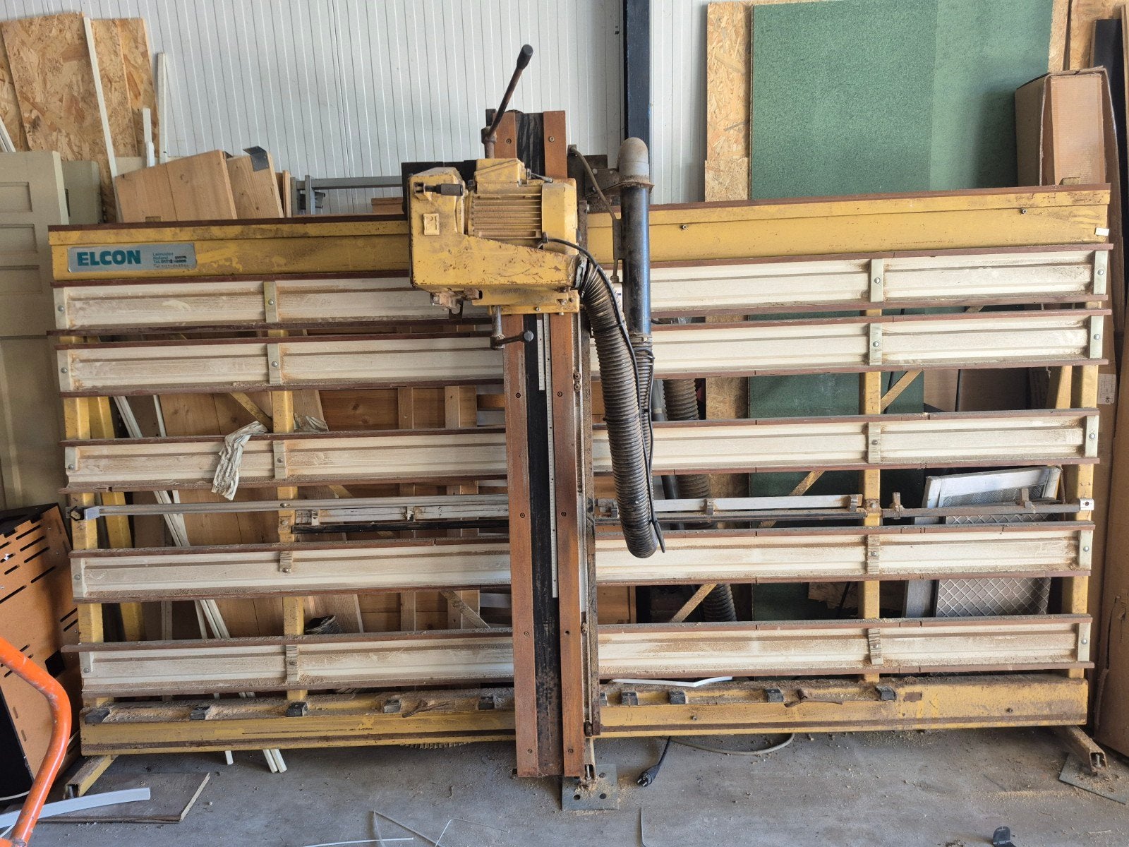 Elcon Platenzaag - Verticale Platenzaagmachine, Ophalen