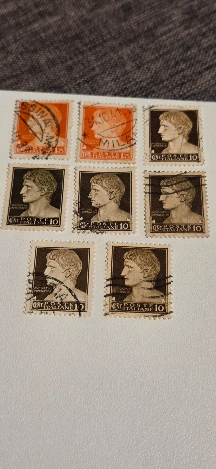 Italiaanse postzegels - Augustus Imperator, Ophalen of Verzenden, Gestempeld