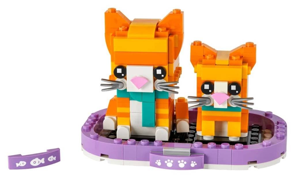 LEGO 40480 Rode gestreepte kat, Compleet, BrickHeadz, Lego, Ophalen of Verzenden