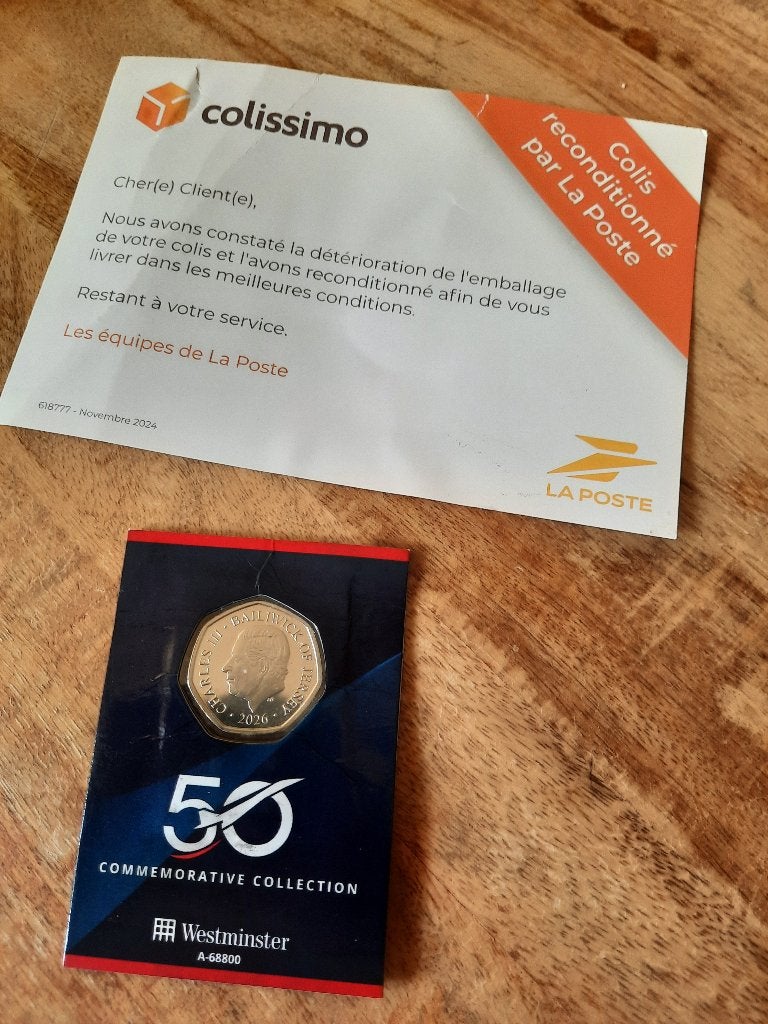 : 50 Pence Munt - King Charles III (2026), Postzegels en Munten, Ophalen of Verzenden, Overige landen