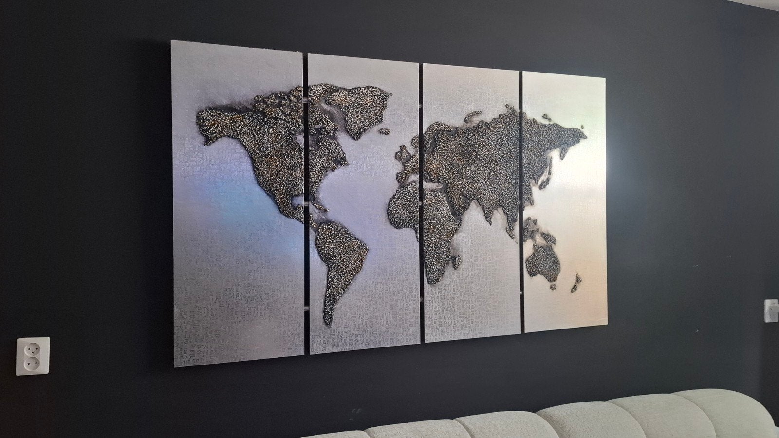 Schilderij 4 Luik Goossens wonen - met 3D-effect, Antiek en Kunst, Ophalen