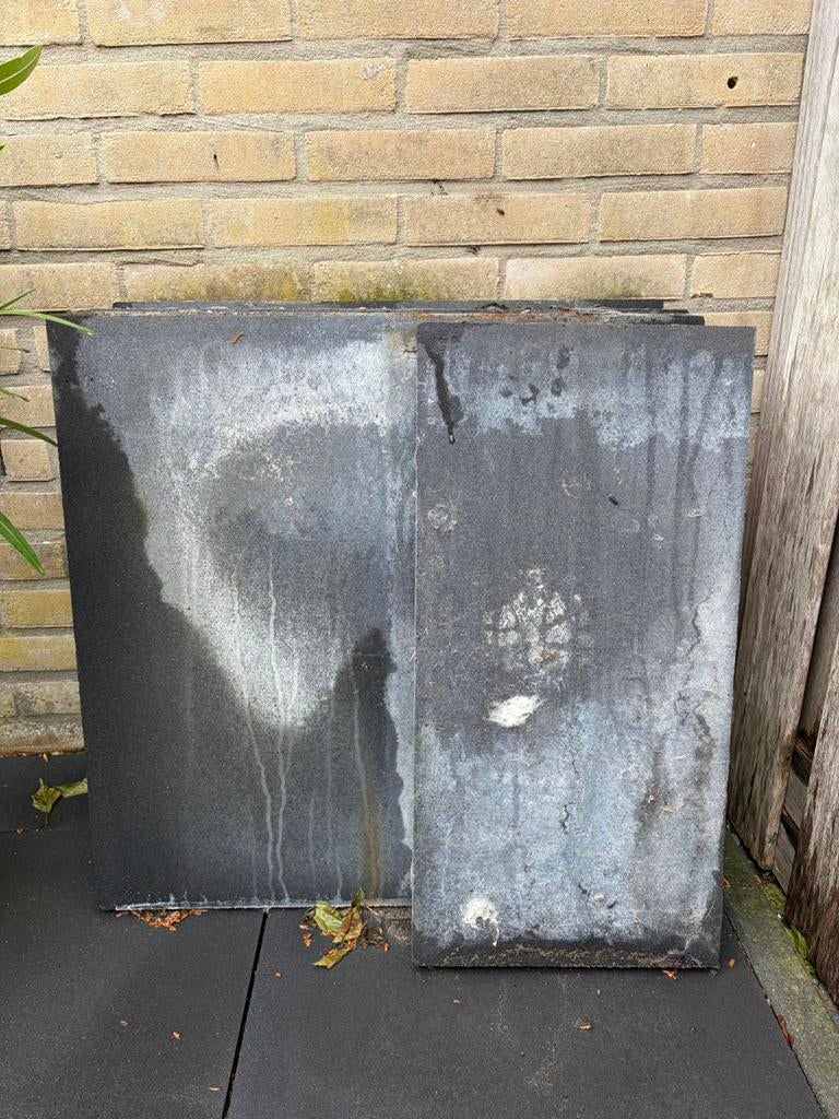 GRATIS OPHALEN: 5x (+ halve) tuintegels 60x60 cm antraciet, Tuin en Terras, Tegels en Klinkers, Ophalen, Zo goed als nieuw, Minder dan 5 m²