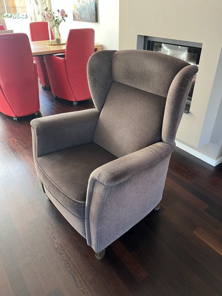 Oor fauteuil, Ophalen, Gebruikt, Bruin, Klassiek