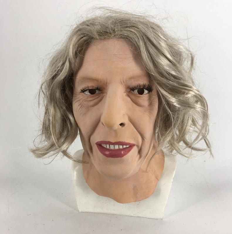 Oude Vrouw Gezicht Masker Latex Vrouwen Dames Realistisch, Verzenden, Nieuw, Feestartikel, Overige