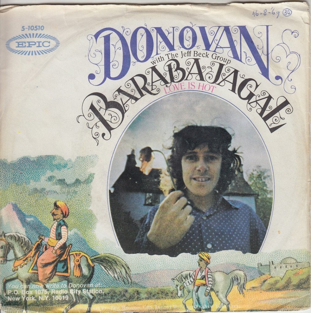Donovan **Barabajagal (Love Is Hot)**, Gebruikt, 7 inch, Single, Ophalen of Verzenden