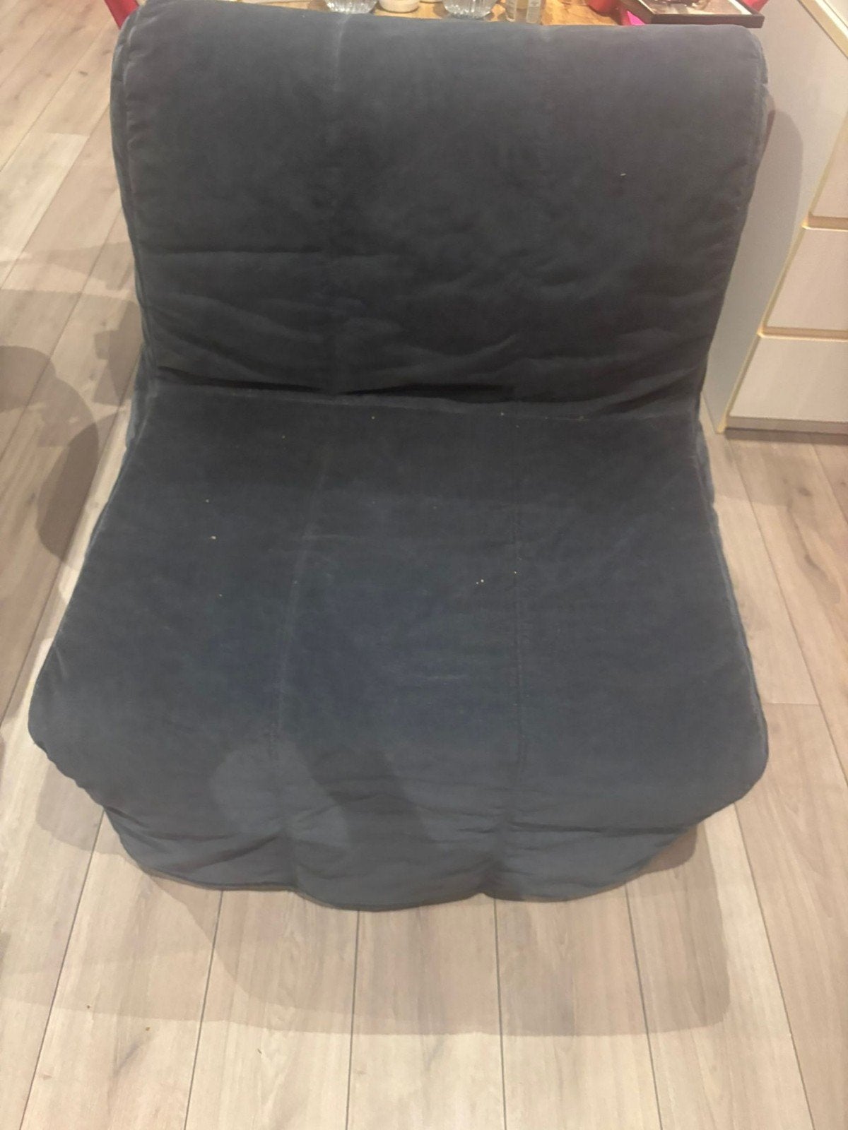 IKEA Lycksele Lövås slaapstoel - Grijs, Huis en Inrichting, Ophalen, Gebruikt, Modern, Functioneel, Stof