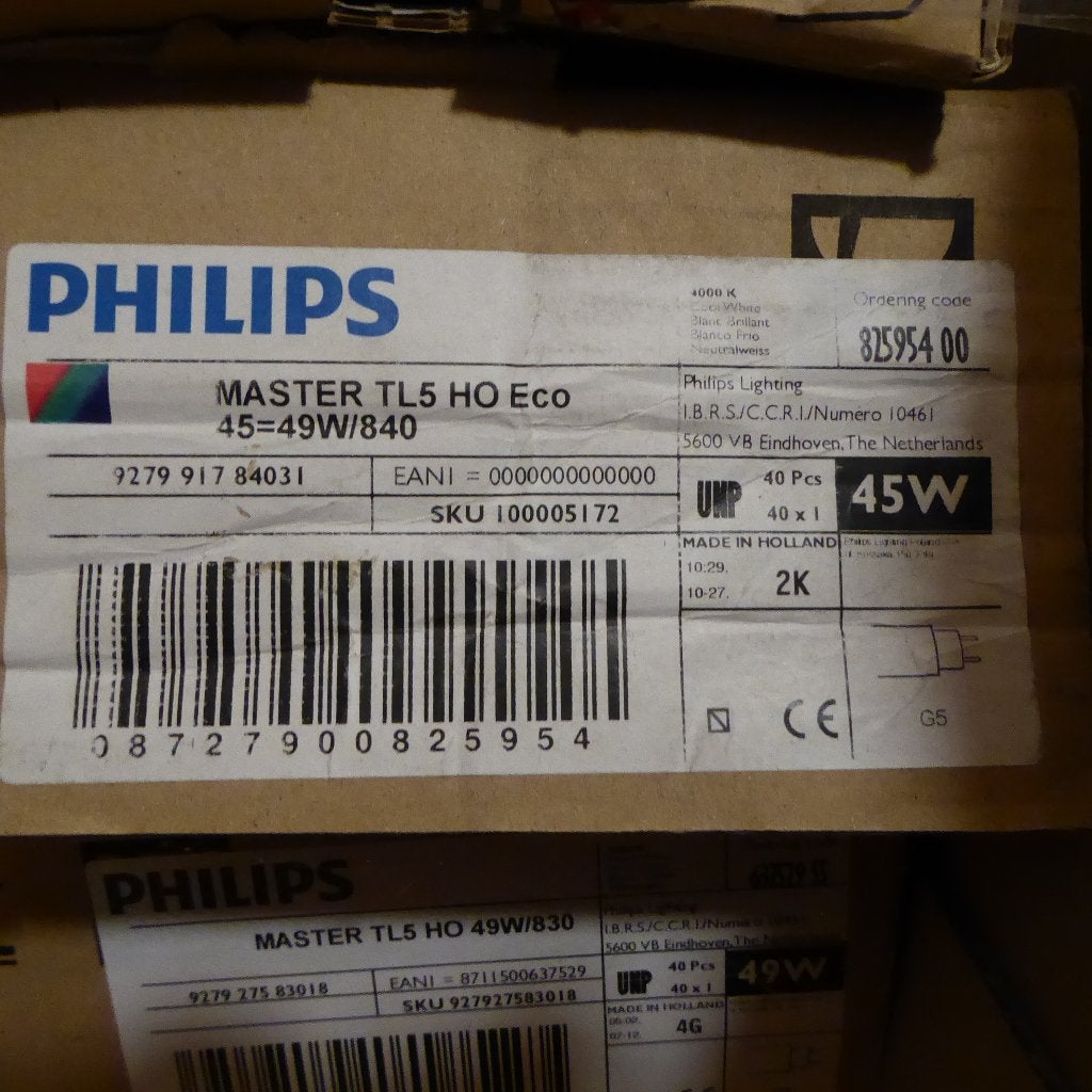 Philips Master TL5 HO ECO 45W/840 | 145cm | TL buis, G13 (TL), Nieuw, TL-buis, Ophalen