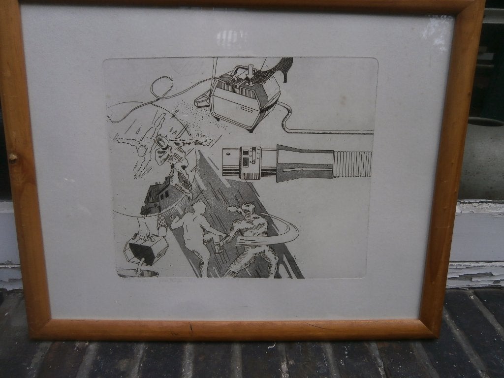 Technische Striptekening Roel Mosterd, Antiek en Kunst, Ophalen