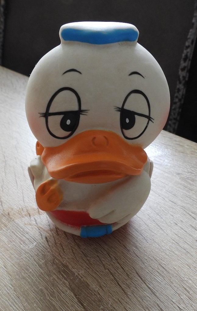 Piepbeestje Katrien Duck - Vintage Disney Figuur, Ophalen of Verzenden, Overige figuren, Gebruikt, Beeldje of Figuurtje
