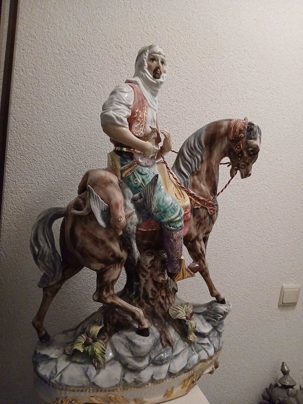 ruiter te paard, Ophalen