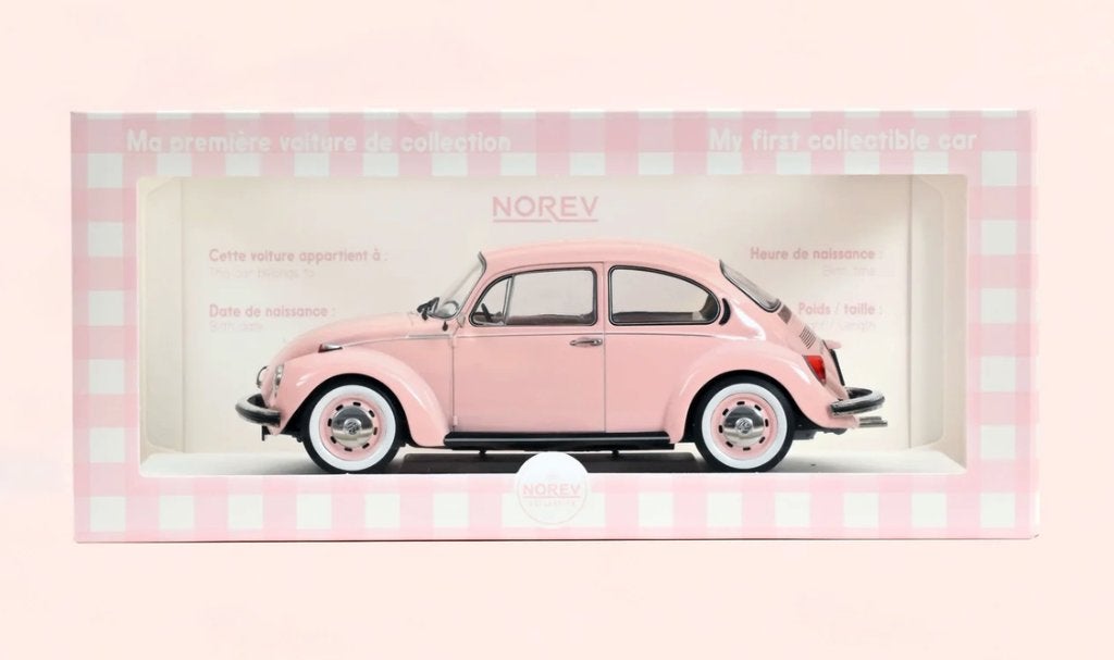 VW 1303 1973 Roze Baby Gift schaal 1/18 NOREV ref. 188677, Verzenden, Nieuw, Auto, Overige merken