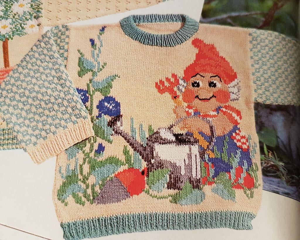 Lente kabouter trui breipatroon, Hobby en Vrije tijd, Breien en Haken, Ophalen of Verzenden, Zo goed als nieuw, Breien, Patroon of Boek