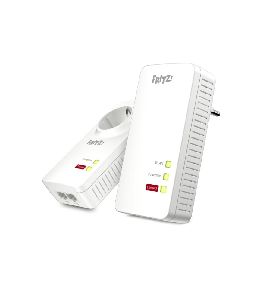 FRITZ!1260E Powerline Wlan set + 1220E, Mesh WiFi, Computers en Software, Powerlines, Zo goed als nieuw, Ophalen of Verzenden