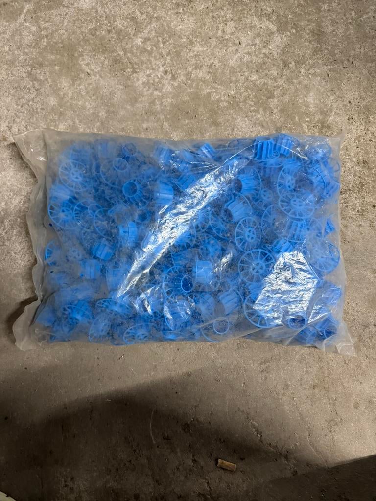 Grote partij blauwe isolatiepluggen / schotelpluggen – nieuw, Doe-het-zelf en Verbouw, Isolatie en Afdichting, Nieuw, Overige materialen