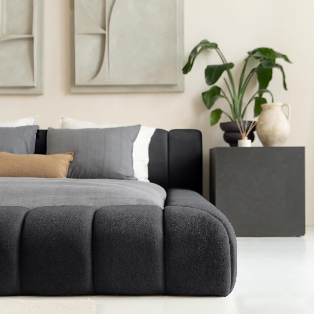 Adore bed Antraciet Dreambedden, Verzenden, Nieuw, Tweepersoons, 200 cm