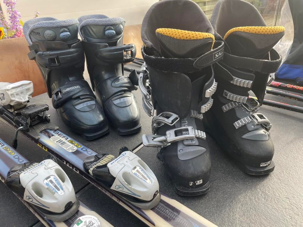 Cyberhead carveski’s 160 Lowa + Salomon skischoenen, Sport en Fitness, Ophalen, 160 tot 180 cm, Gebruikt, Schoenen
