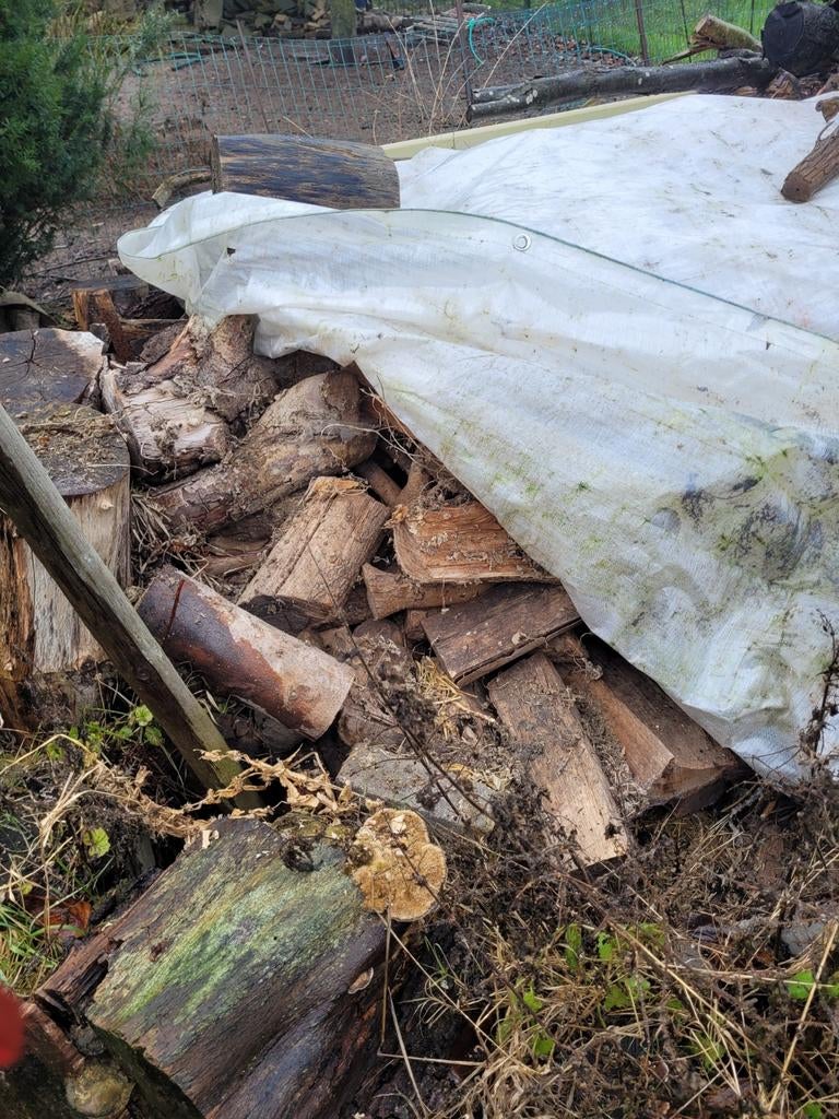 Brandhout droog en grotendeels gekloofd, Ophalen, Split