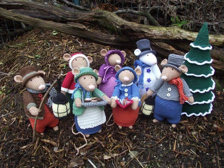 Haakpatroon 7 Dickens muizen en kerstboom bundel, Ophalen of Verzenden, Nieuw, Breien of Haken, Patroon of Boek